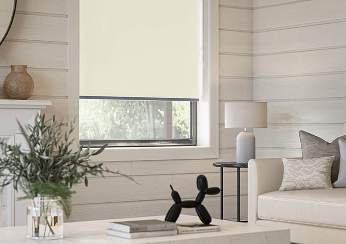 Levant (FR Blackout), Light Cream - Twist&Fit Roller Blind - Image 5
